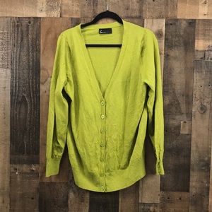 Lane Bryant Green Cardigan Size L